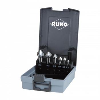 Ruko Kegelsenker-Satz HSS Co5 6tlg. Ø 6,3/8,3/10,4/12,4/16,5/20,5 mm